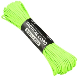 275lb 4 Strand Tactical Cord 100ft - Neon Green