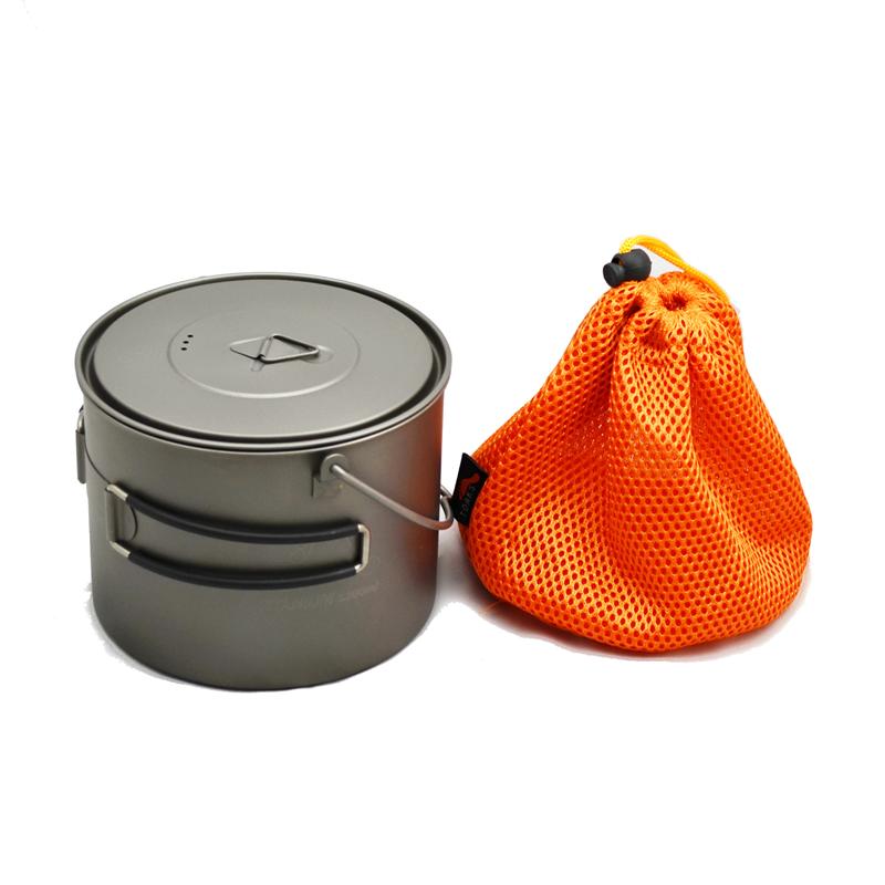 TOAKS Titanium 1300ml Pot with Bail Handle cooking cook camping survival 