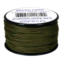 Micro Cord 1.18mm x 125FT, Braided Utility Cord - Olive