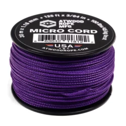 Micro Cord 1.18mm x 125FT, Braided Utility Cord - Purple