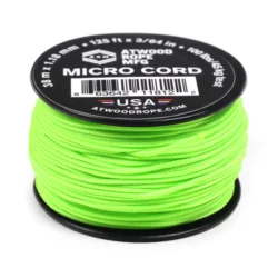 Micro Cord 1.18mm x 125FT, Braided Utility Cord - Neon Green