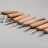 Beavercraft S08 - Wood Carving Set of 8 Knives with Case