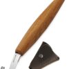 Beavercraft SK5 – Double Bevel Spoon Carving Knife with Oak Handle and Leather Sheath