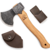 Beavercraft AX3 – Compact Bushcraft Axe with Leather Belt Loop and Guard (NEW)