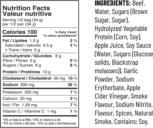 Great Canadian Meat, Beef Jerky, Barbeque, 68g - Image 2