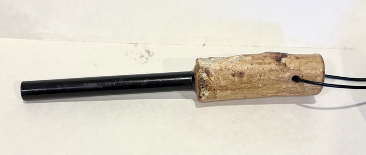 Boreal Custom Fire Starter, Ferro Rod w/Wood Handle, "the WOLVERINE", 1/2"