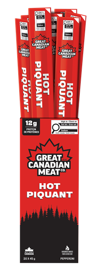 Great Canadian Meat, Pepperoni Stick, HOT, 45g