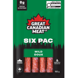 Great Canadian Meat, Pepperoni Stick, Mild, Sixpac, 150g