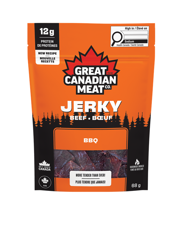 Great Canadian Meat, Beef Jerky, Barbeque, 68g