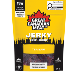 Great Canadian Meat, Beef Jerky, Teriyaki, 68g