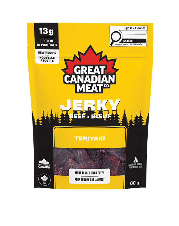 Great Canadian Meat, Beef Jerky, Teriyaki, 68g