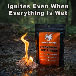 Alternative view of Procamptek Stormproof Fire Tinder (NEW)
